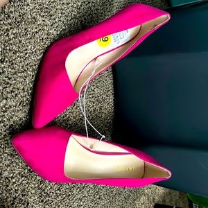 Hot Pink Suede Pumps